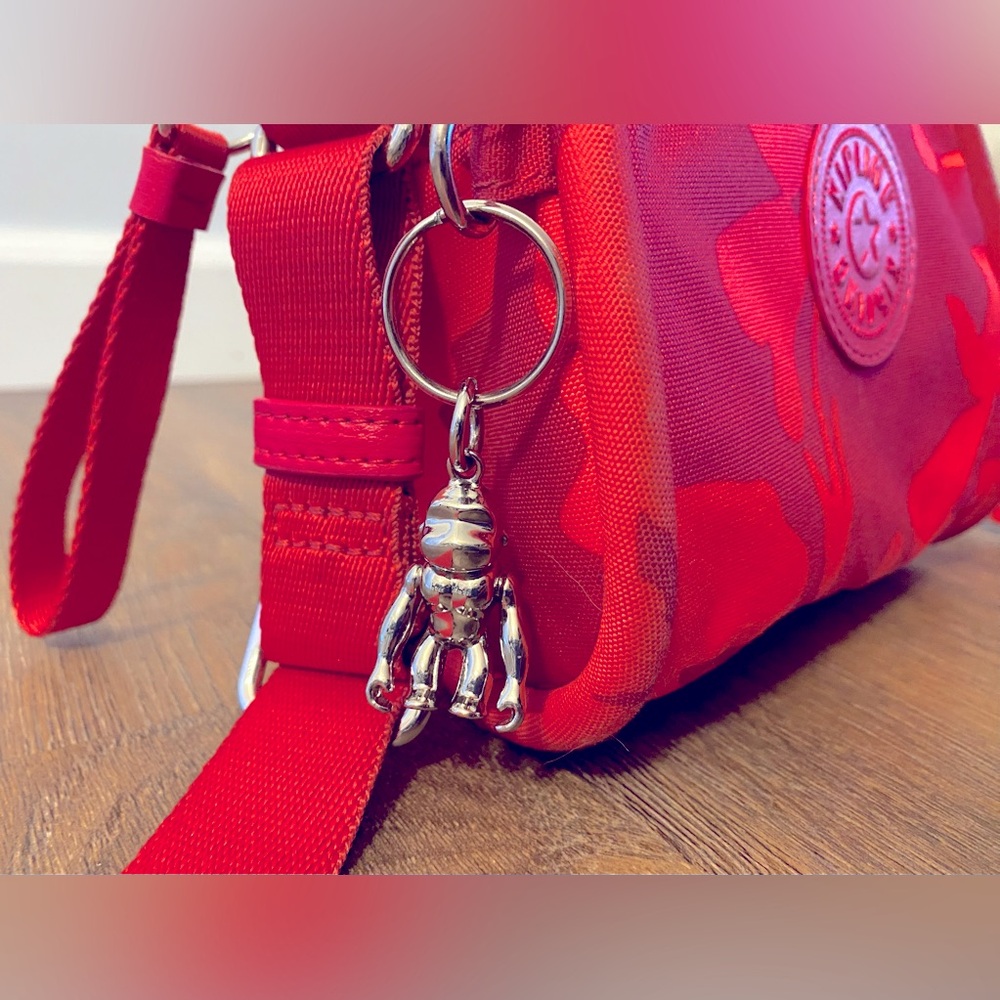 ☘️Kipling Jesper mini crossbody bag, in coral flowers - Picture 3 of 11